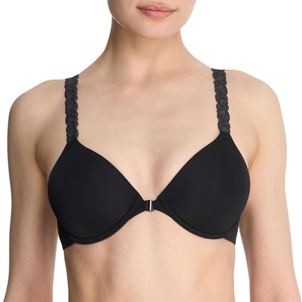 Natori Pure Luxe Convertible Front-Close Underwire Bra 738080 32DD NWT